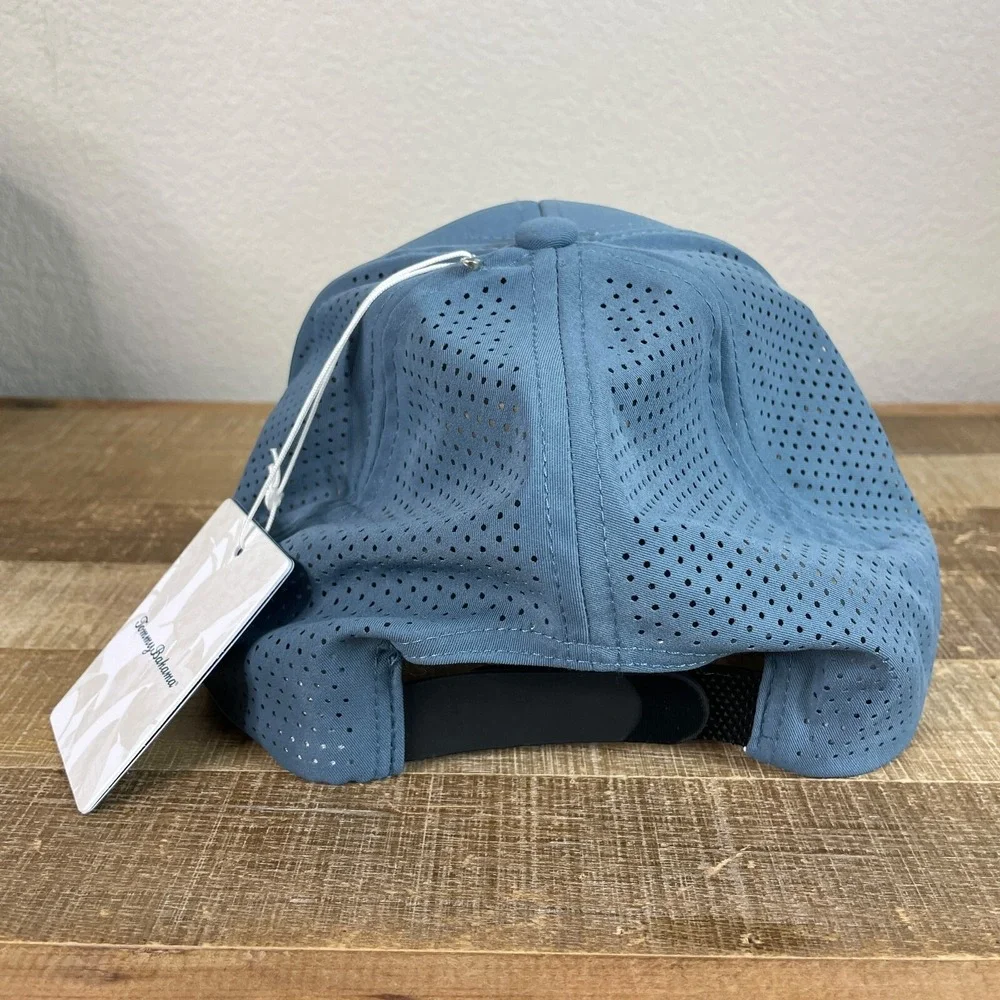 Tommy Bahama Baseball Cap Mens One Size Blue Perforated Performance Snapback Hat